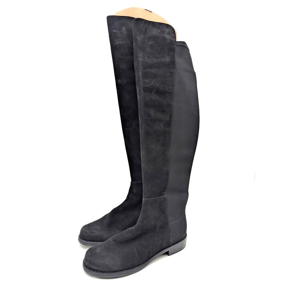 Stuart Weitzman 5050 Over the Knee Boots Women's Black Size US4.5M EU35